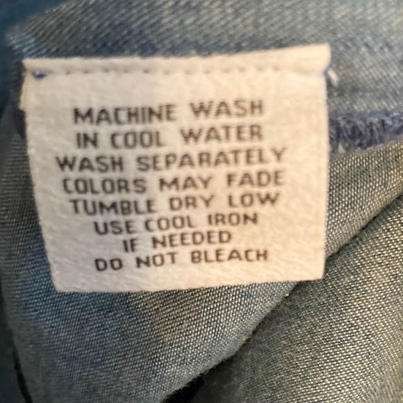 The Vermont Country Store Denim Women's Blue Blouse - Picture 4 of 4